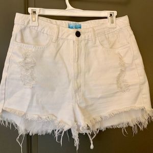 MAKE AN OFFER! Mumu Blue White denim shorts Sz 30